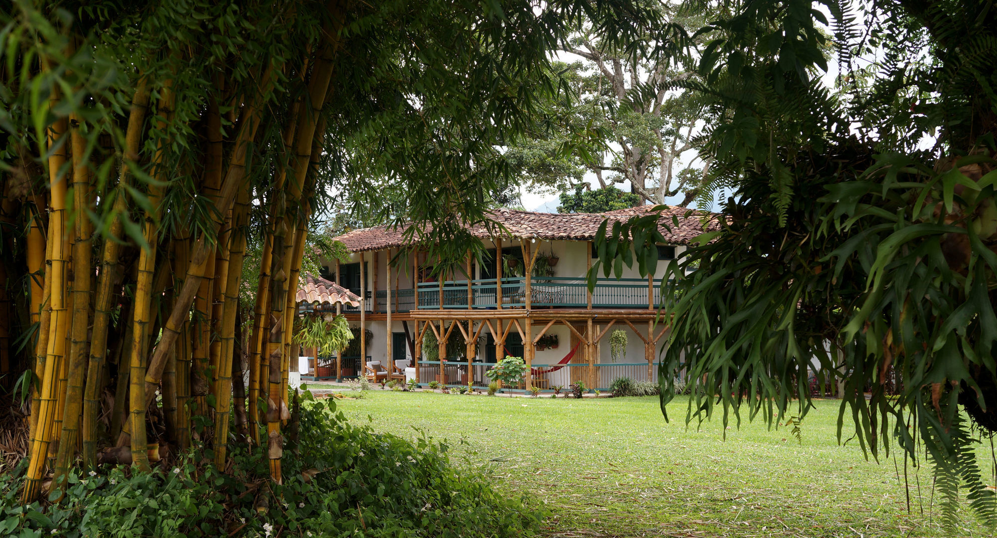 Hacienda Bambusa El Caimo Esterno foto